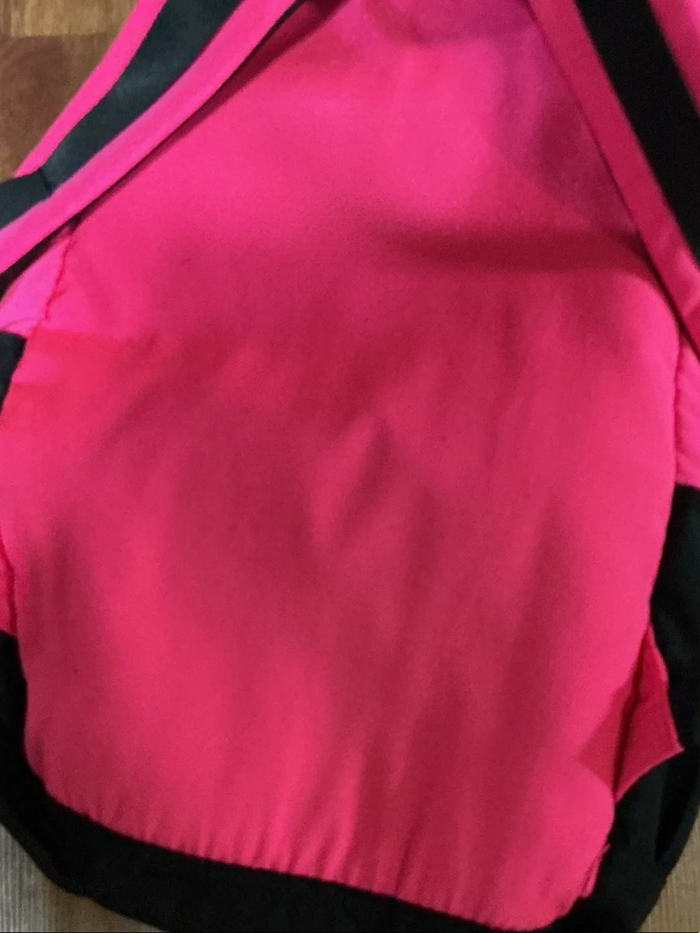 PINK Victoria's Secret Hot Pink and Black Backpack used